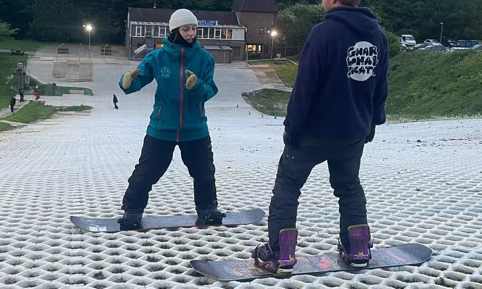 60 Minutes Level 1 Ski or Snowboard Lessons for 1, 2, 3, or 4 People!