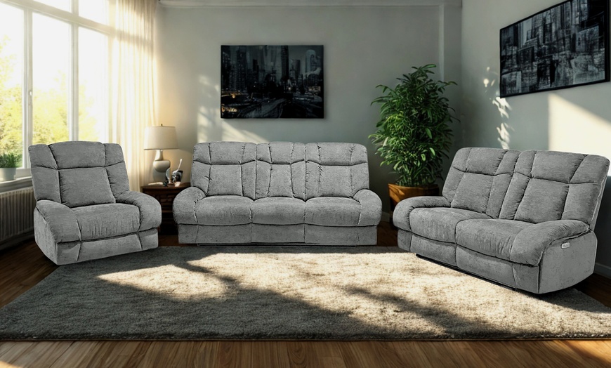 Image 1: DS Living Torino Electric Recliner Sofa Range