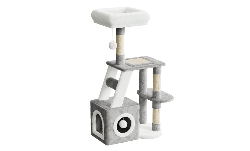 Image 13: 53cm/107cm Cat Tree Tower Indoor Cat Bed with Scratching Post
