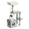 Image 13: 53cm/107cm Cat Tree Tower Indoor Cat Bed with Scratching Post