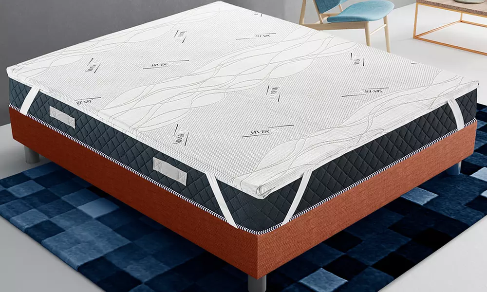 Topper Memory foam revestimiento Plata - Primary Image