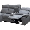 Image 11: Sorento Three Seater Fabric Corner Reclining Sofa 