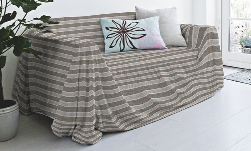 Image 17: Bankhoes en sprei van gerecycled katoen