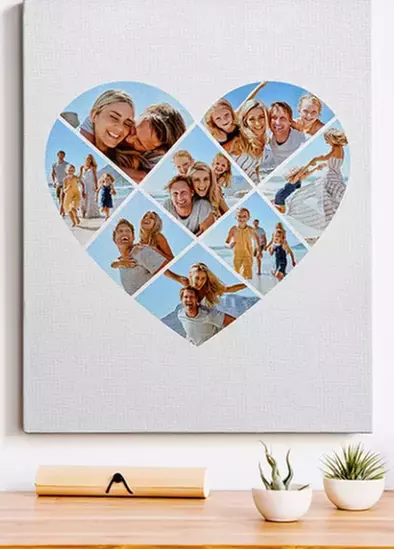 Custom Photo Collage Canvas Prints from Printerpix – From 12"x10" to 40"x30", Ready to Hang (Up to 92% Off)