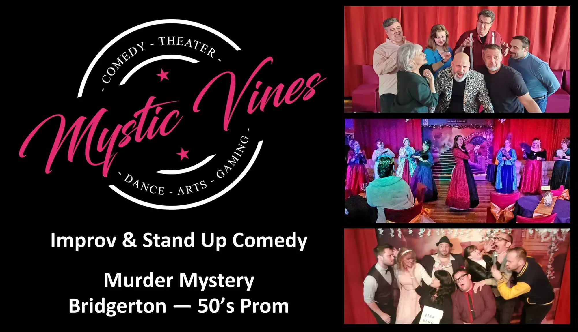 Laugh Your Heart Out with Comedy Improv Tickets for Two or Four at Mystic Vines Comedy Theater (Up To 71%) - Primary Image