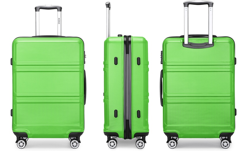 Image 19: Kono Six Piece Suitcase Set with TSA Lock and 360° Wheels