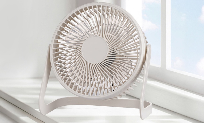 Image 4: Portable USB Desktop Fan