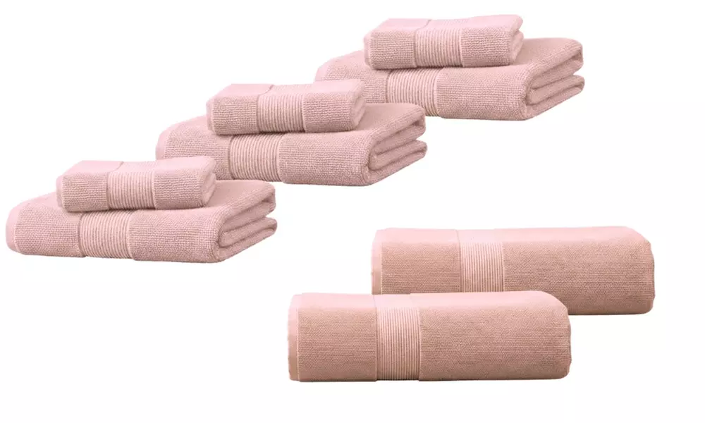 Coppia di asciugamani e telo bagno in spugna 100% cotone di Pompea