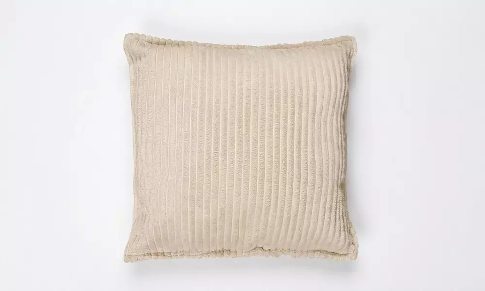 Lot de 2 coussins en velours côtelé 40x40 cm