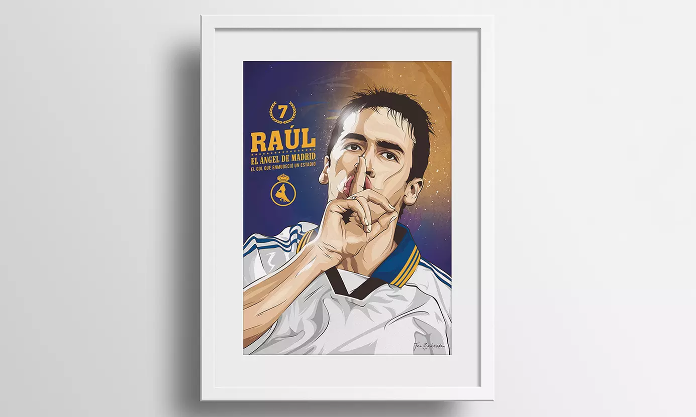 Cuadro con ilustración de fútbol