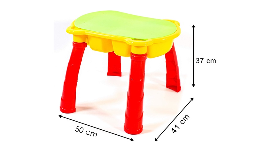 Image 3: KandyToys Sand and Water Table with Lid and Accessories