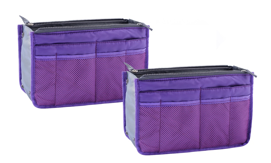 Image 22: 1 o 2 organizadores para bolso con múltiples compartimentos