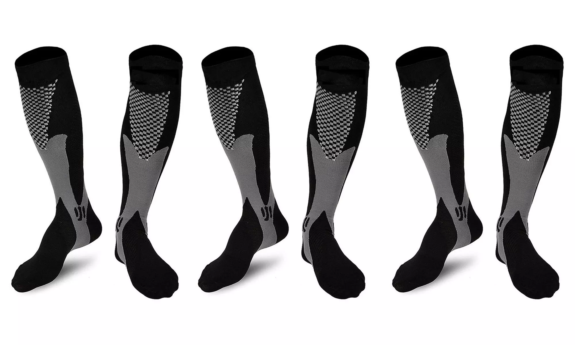 1 oder 3 Paar Sport-Kompressionsstrümpfe in S/M oder L/XL