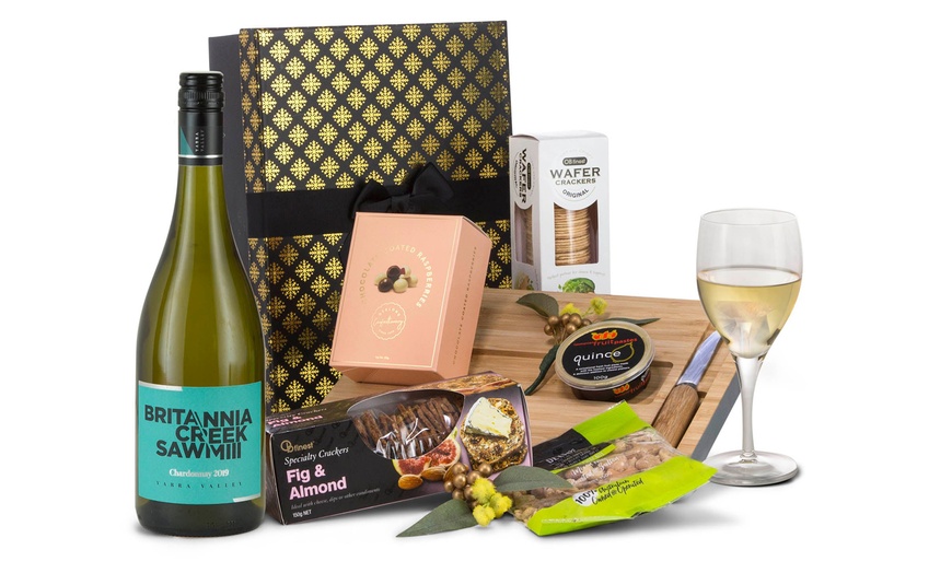 Image 2: Just Add Cheese Red, Rose, Chardonnay, Wine Pack Trio Giftbox Hamper