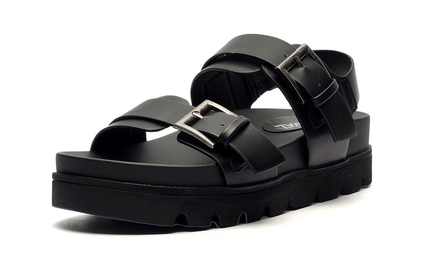 Image 3: Divaz Luxe Saphia Womens Wedge Sandals