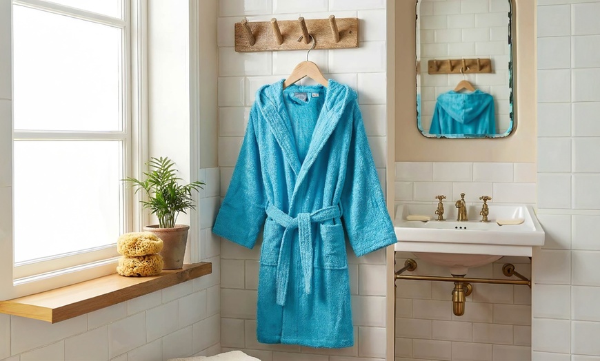 Image 21: Peignoir enfant en éponge