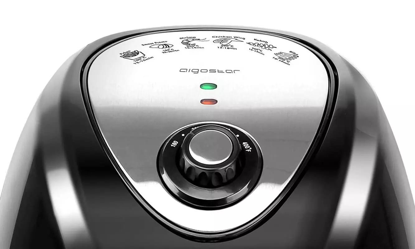 Aigostar Air Fryer, 3.4Qt / 3.2L Electric Hot Air Fryers (Black)- New