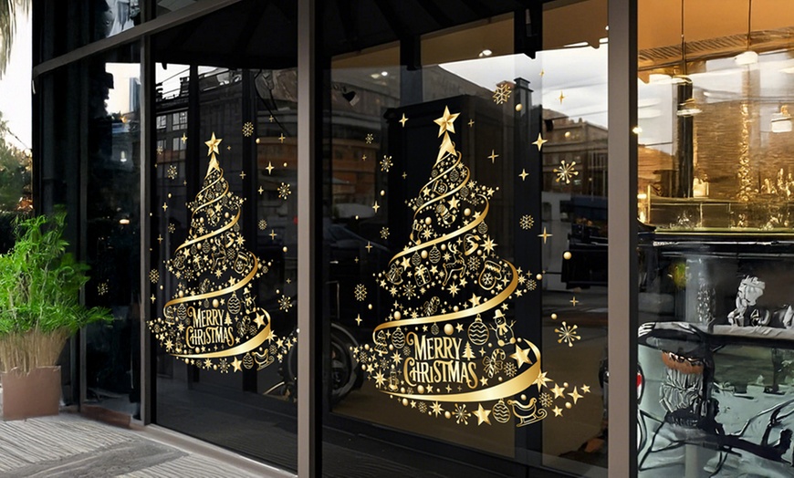 Image 3: 2er-Set Weihnachtsbaum-Aufkleber
