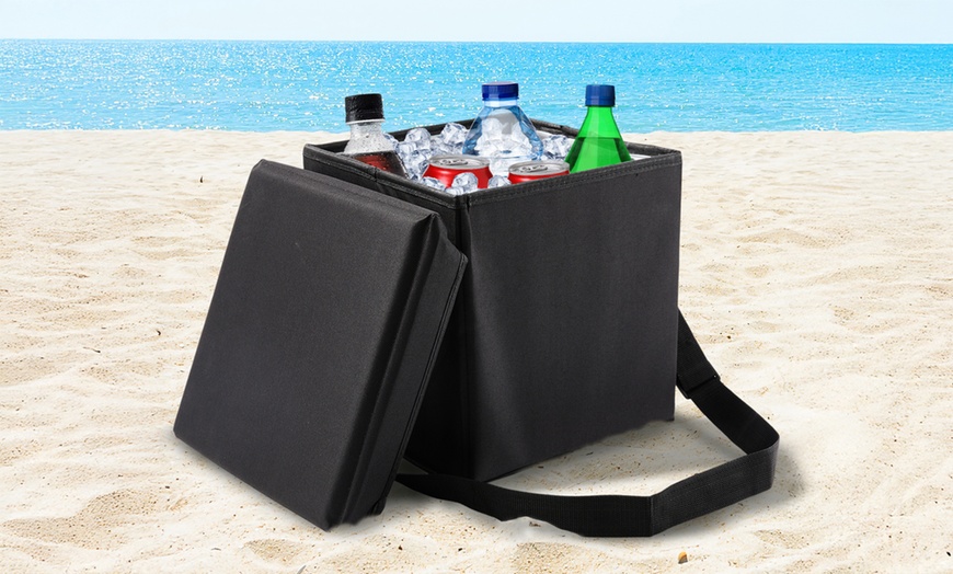 Image 10: 17L Cooler - Portable Ice Box with Carry Strap