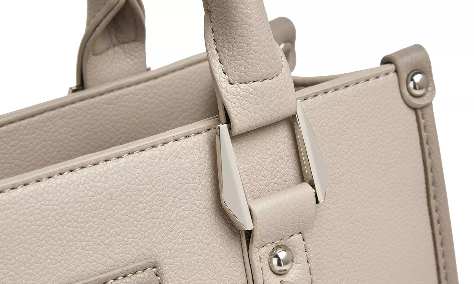 Miss Lulu PU Leather Graceful Spacious Tote Bag with Woven Trim Strap