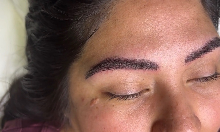 Image 2: 3D Microblading Session with Optional Touch Up or/& Shading