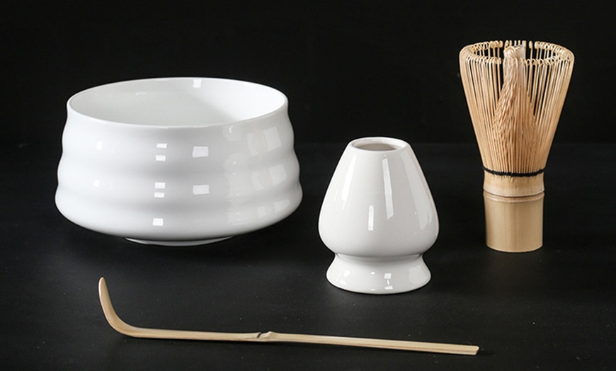 Image 2: Four-Piece Traditional Japanese Matcha Tea Set