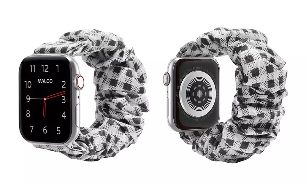 Waloo Elastic Scrunchie Band for All Apple Watch Series