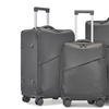 Image 16: KONO Lightweight Soft Shell Suitcase Set TSA Lock Wet/Dey Compartment