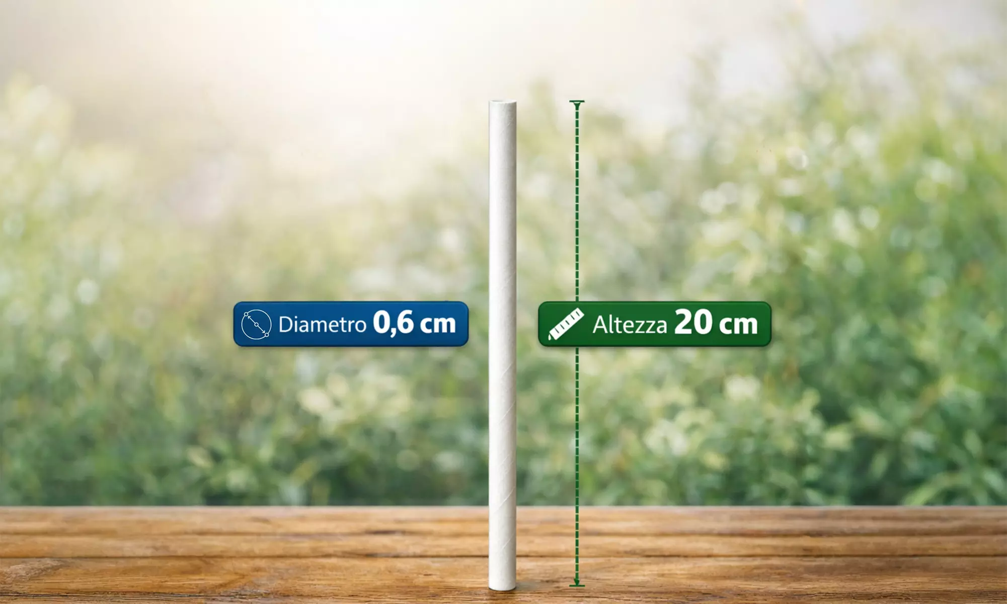 Fino a 1800 cannucce di carta