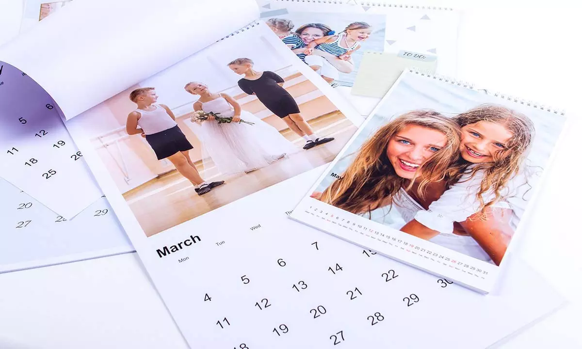 Personalisierter Foto-Wandkalender XL oder A3