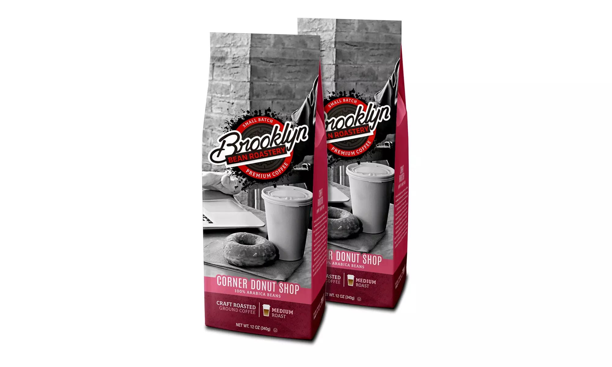 Brooklyn Bean Ground Coffee 12 Ounce Bags - 2 pk or 6 pk