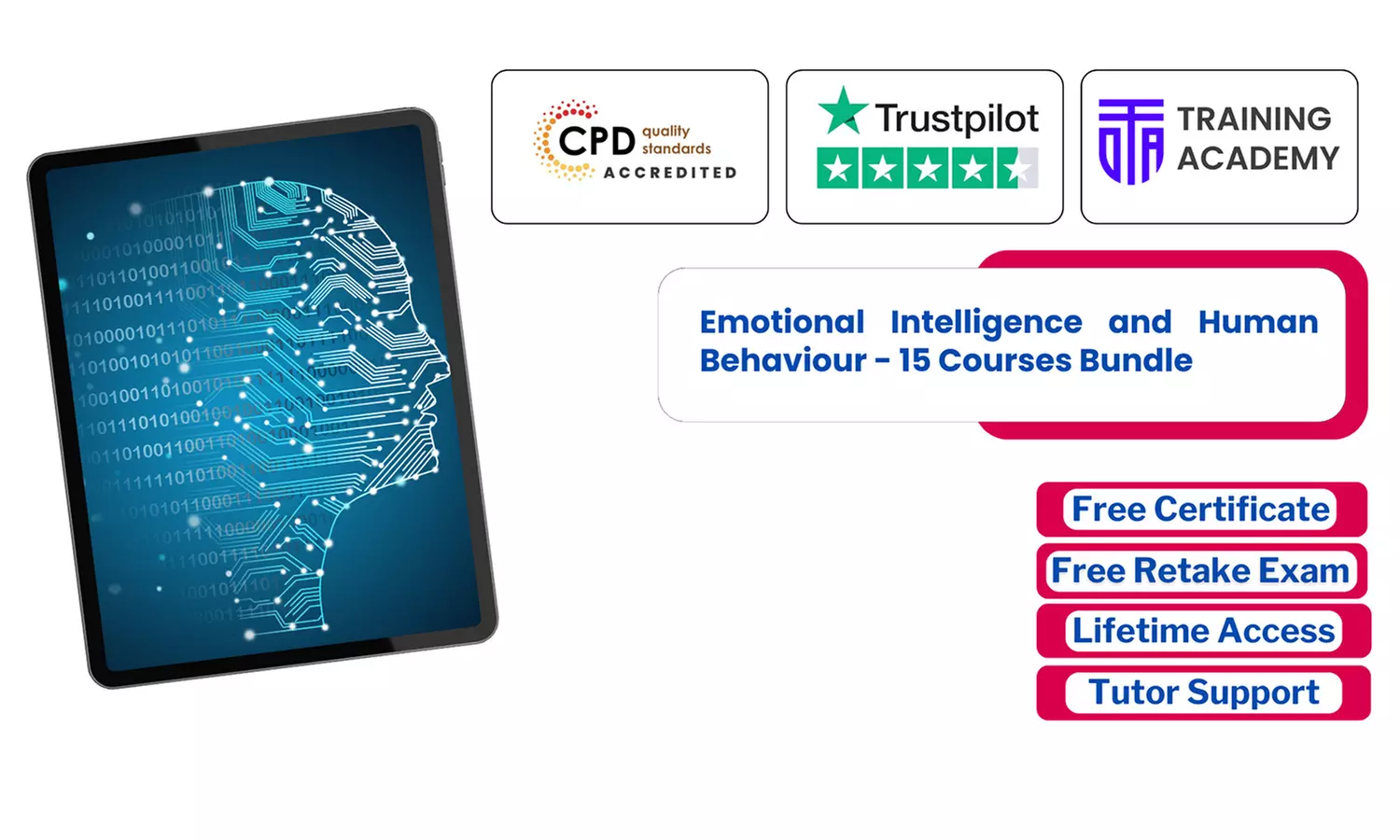 Learn Emotional Intelligence & Human Behaviour or Lifetime Membership Courses - Up to 58% Off - Primary Image