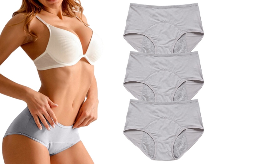 Image 14: 3Pcs Menstrual Period Underpants