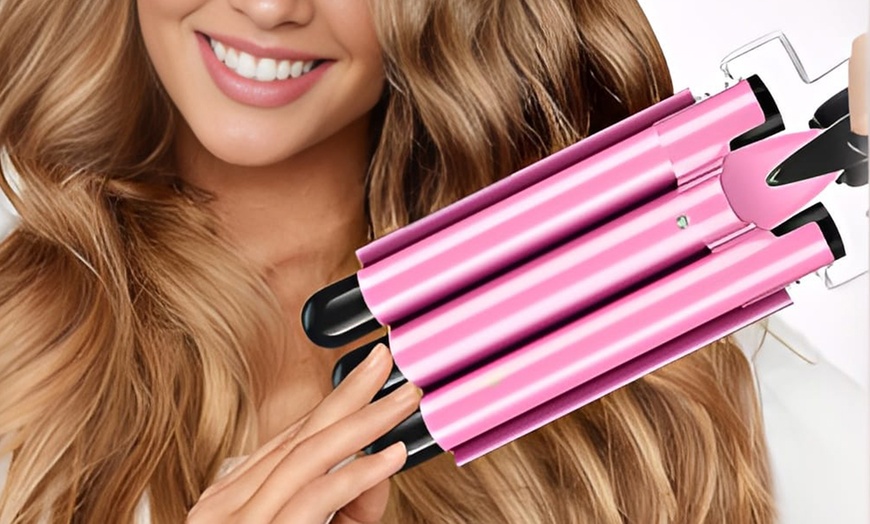 Image 8: Fer à onduler à 3 tubes avec double température