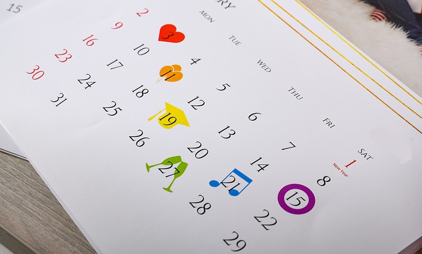 Image 9: Calendrier photo personnalisé en format A4, A3 ou XL, avec Colorland