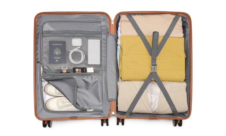 Image 11: 24- and 28-Inch Suitcases with a Backpack Luggage Set