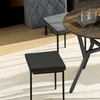 Image 1: Small Kitchen Table with Black Steel Legs, Dining Table