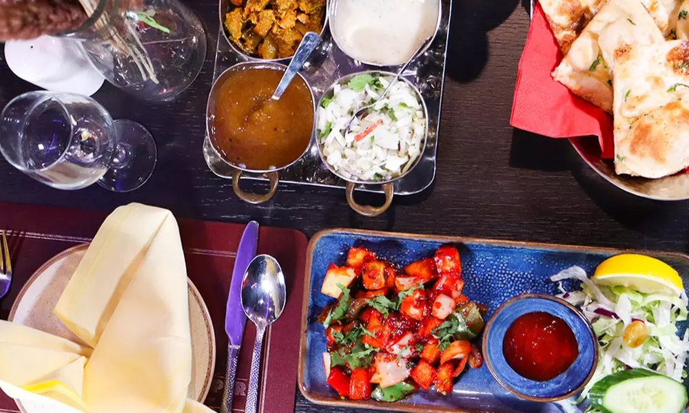 Authentic Two-Course Indian Meal with Drinks for Two or Four