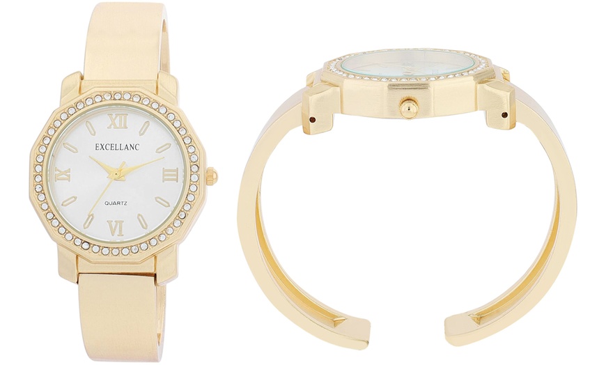 Image 16: Montre pour femme avec bracelet jonc Excellanc