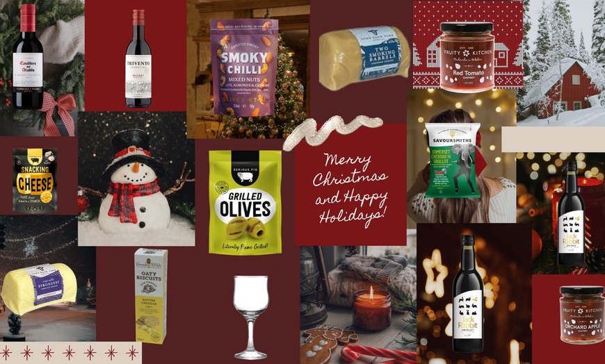 Image 4: Festive Foodie & Boozy Hampers Filled With Gourmet Snacks and Drinks