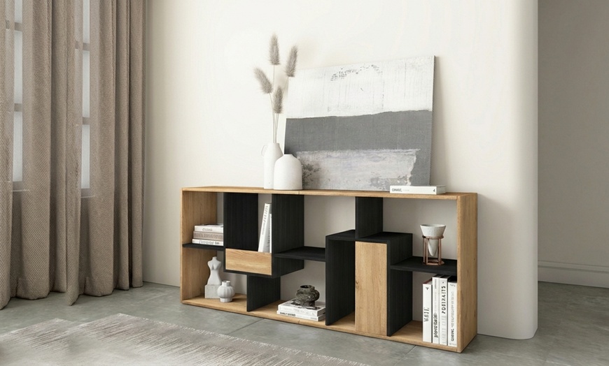 Image 57: Multi-Position Designer Bookcase