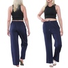 Image 9: Plain and Seam Front Wide Leg Trousers