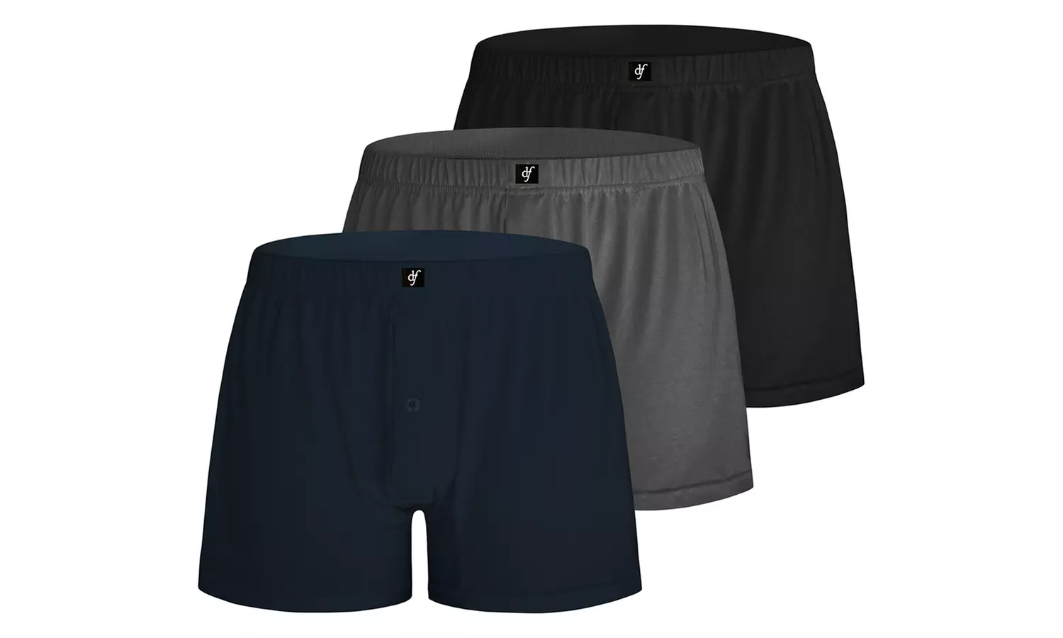 3 o 6 boxer da uomo De Fonseca in 100% cotone