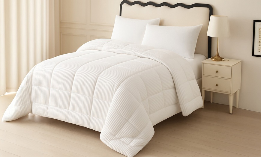 Image 1: Edredón cálido "Coton Club" 100 % microfibra, de pana de Sampur