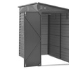 Image 8: Charcoal Black Steel Outdoor Garden Storage Shed