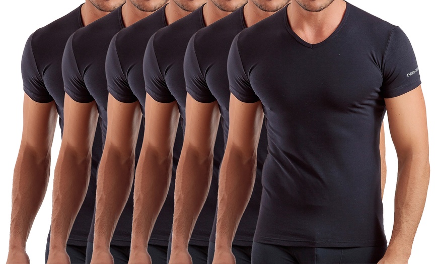 Image 11: Pack di 6 t-shirt o canotte da uomo Enrico Coveri