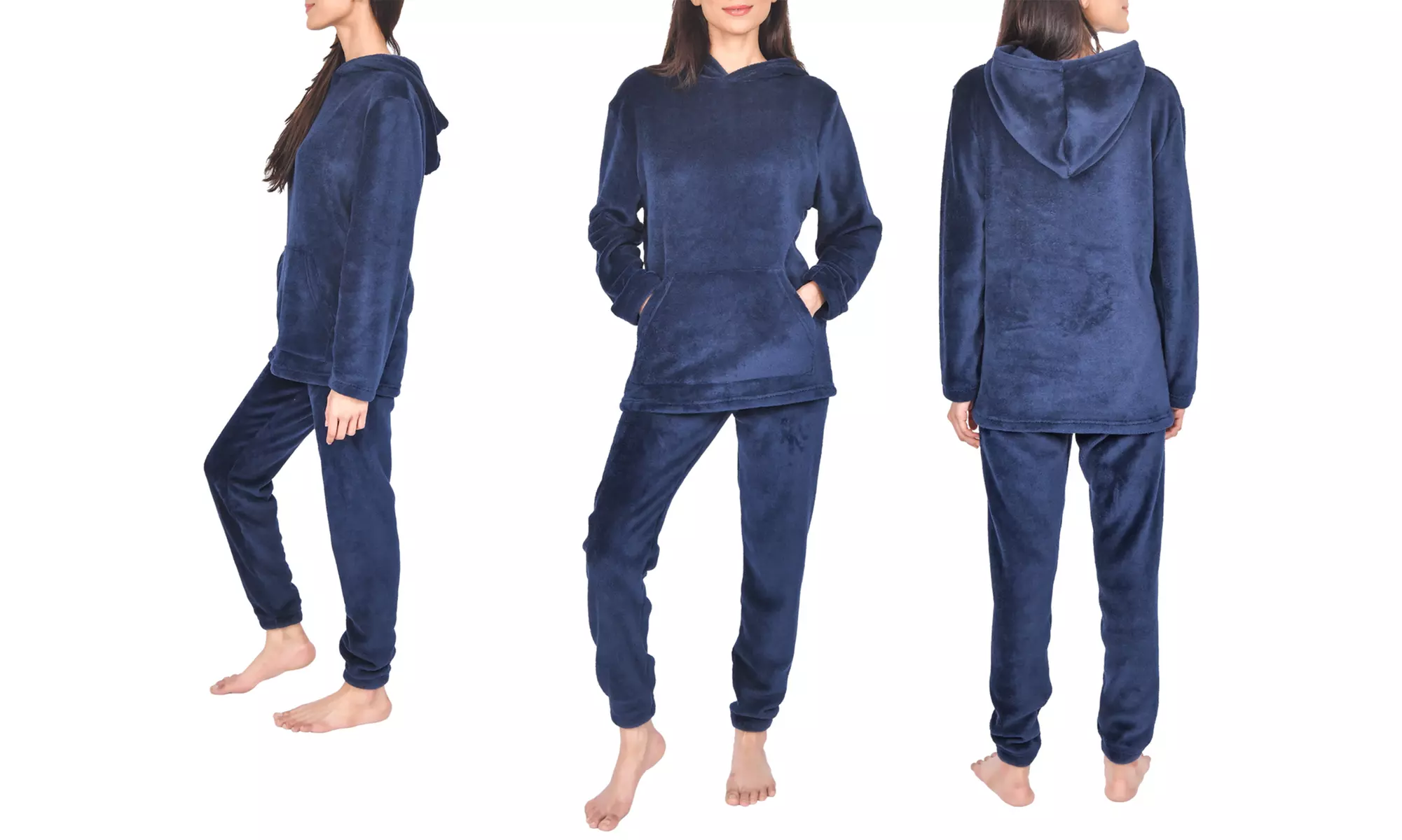 Women's Fleece Loungewear Hoodie and Jogger Set