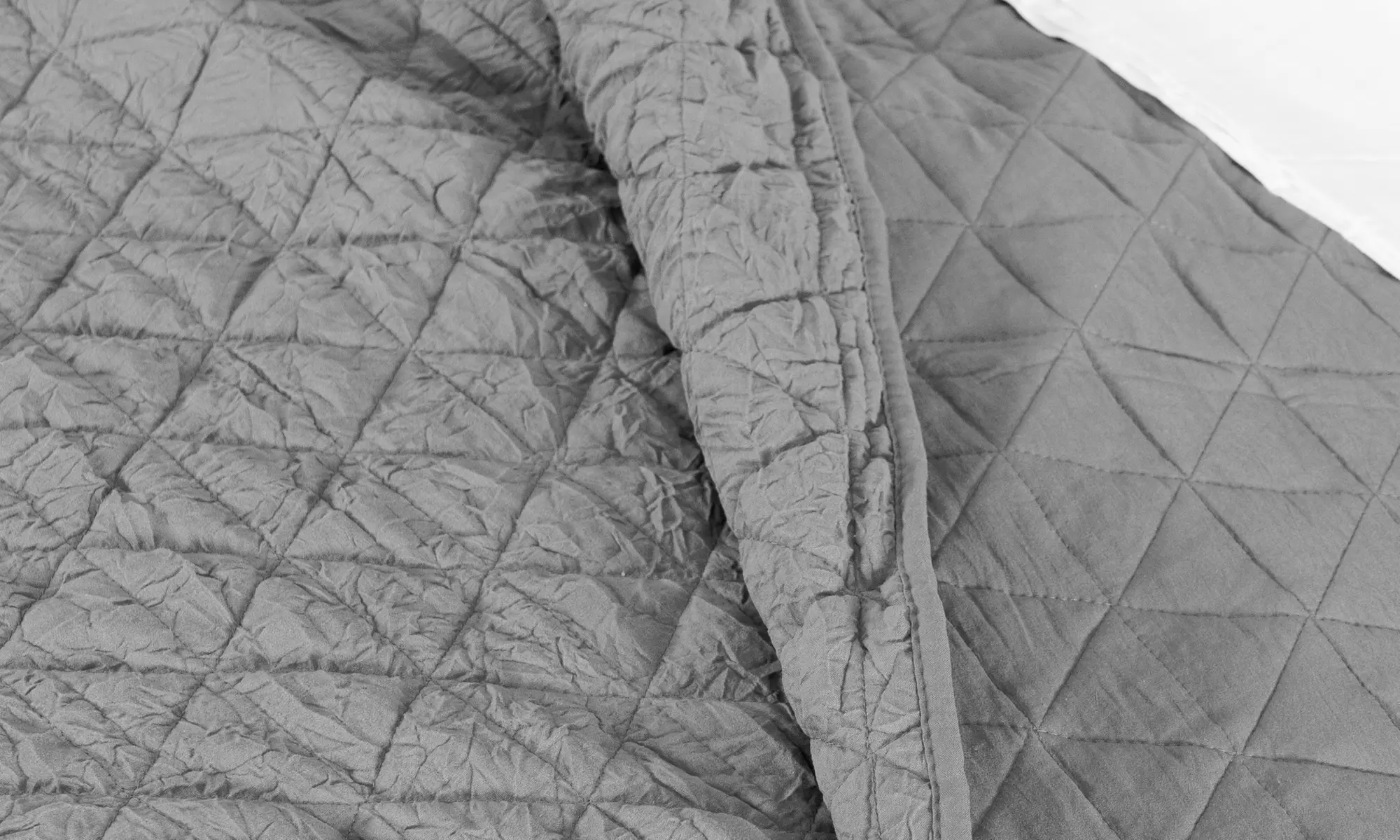 Couvre-lit taille XL avec effet froissé