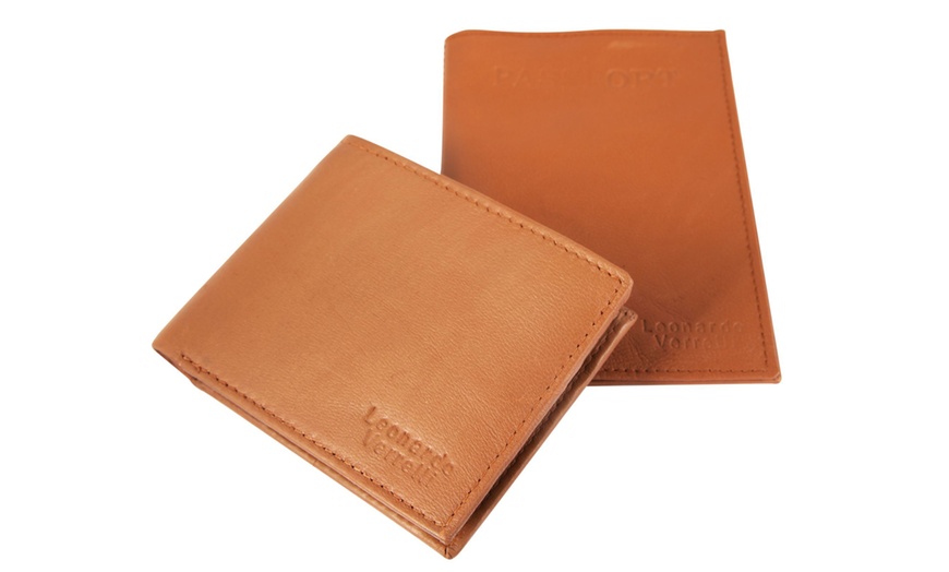 Image 14: Coffret cadeau en cuir Leonardo Verrelli