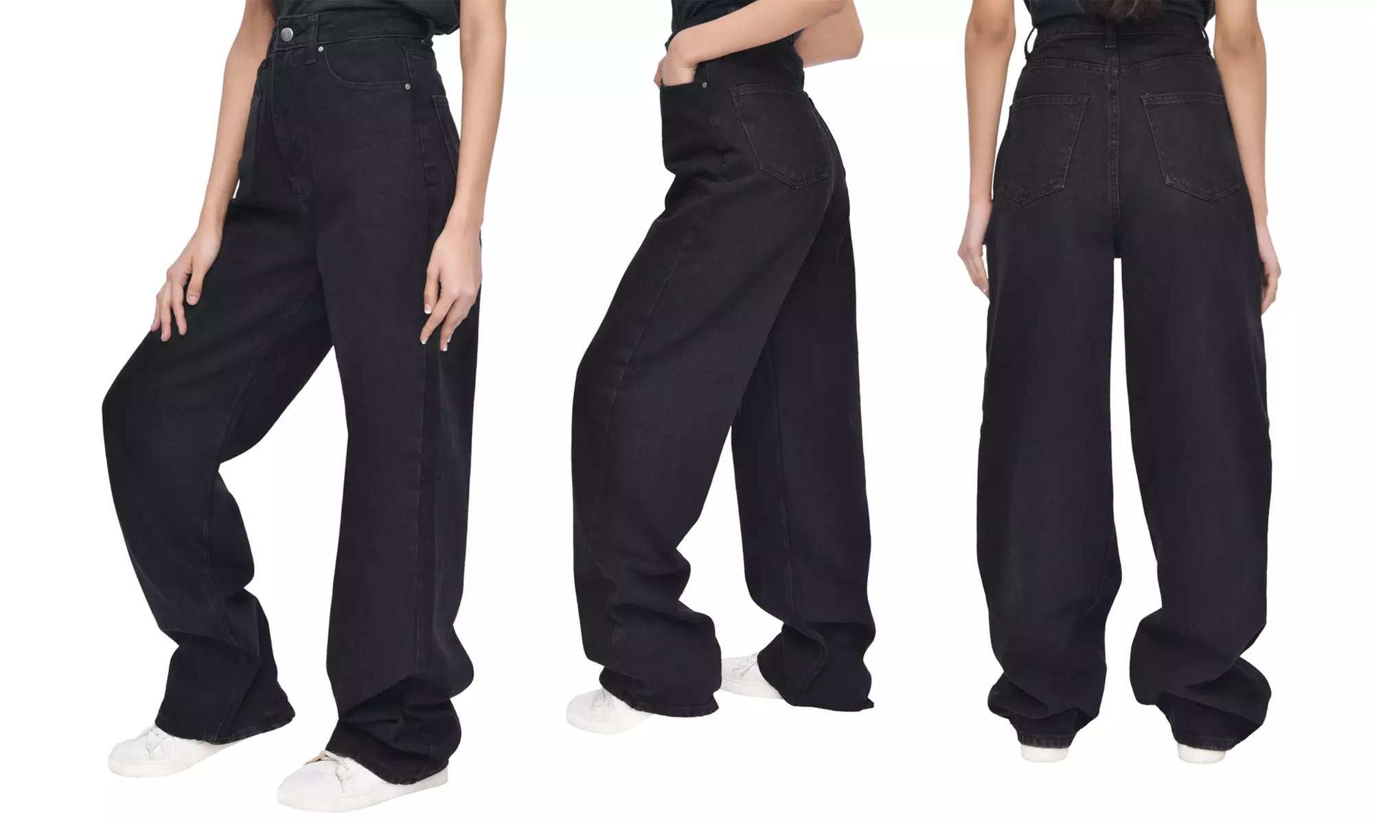 Women’s Wide Leg High Waisted Denim Jeans